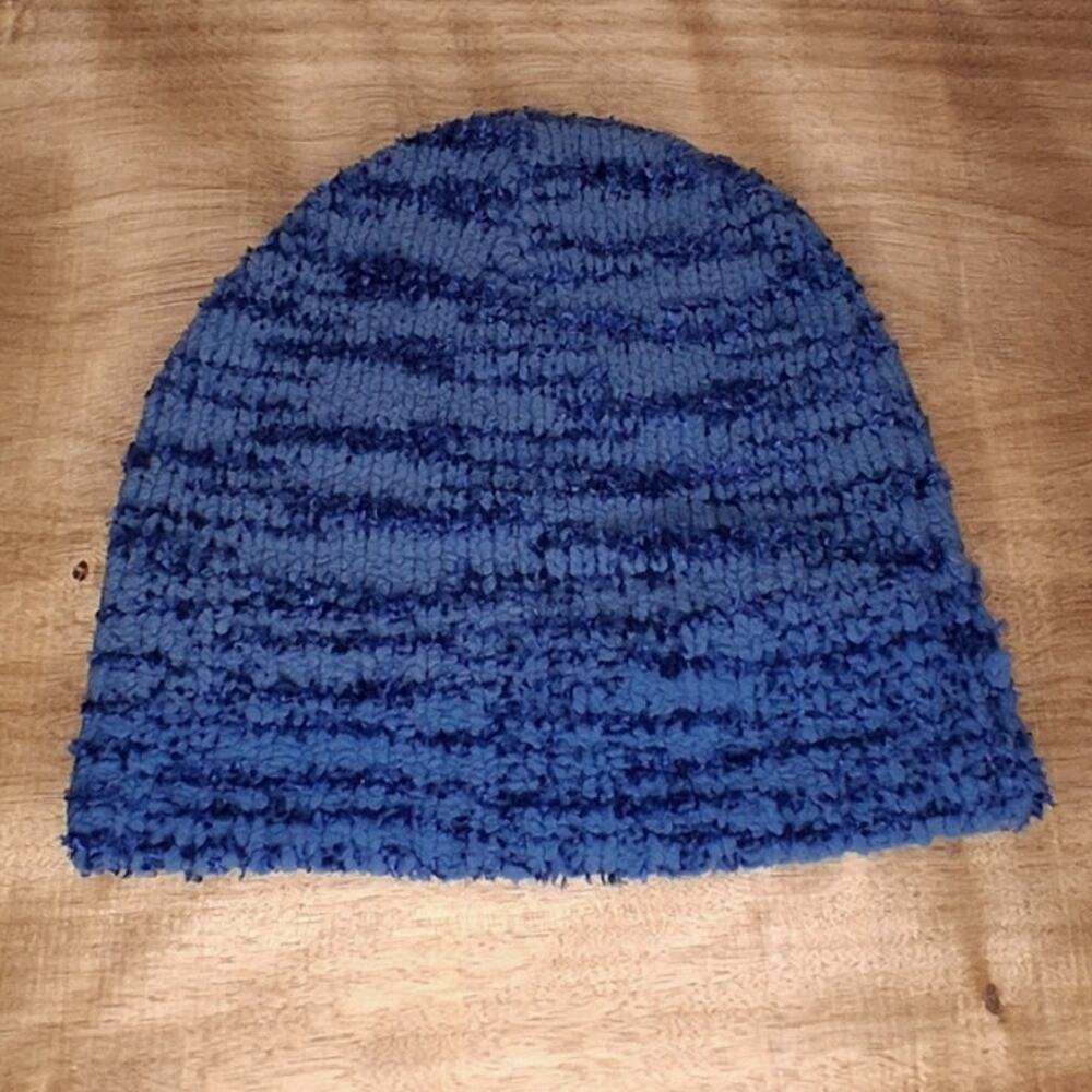 Chenille Blue Beanie